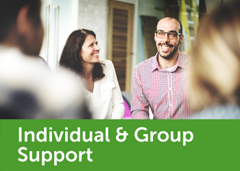 Many individuals living with cancer
find it important to find a safe and
confidential place to share
personal feelings and concerns
with others in similar situations.
Here you can receive individual
and/or group support that is
specific to your needs.